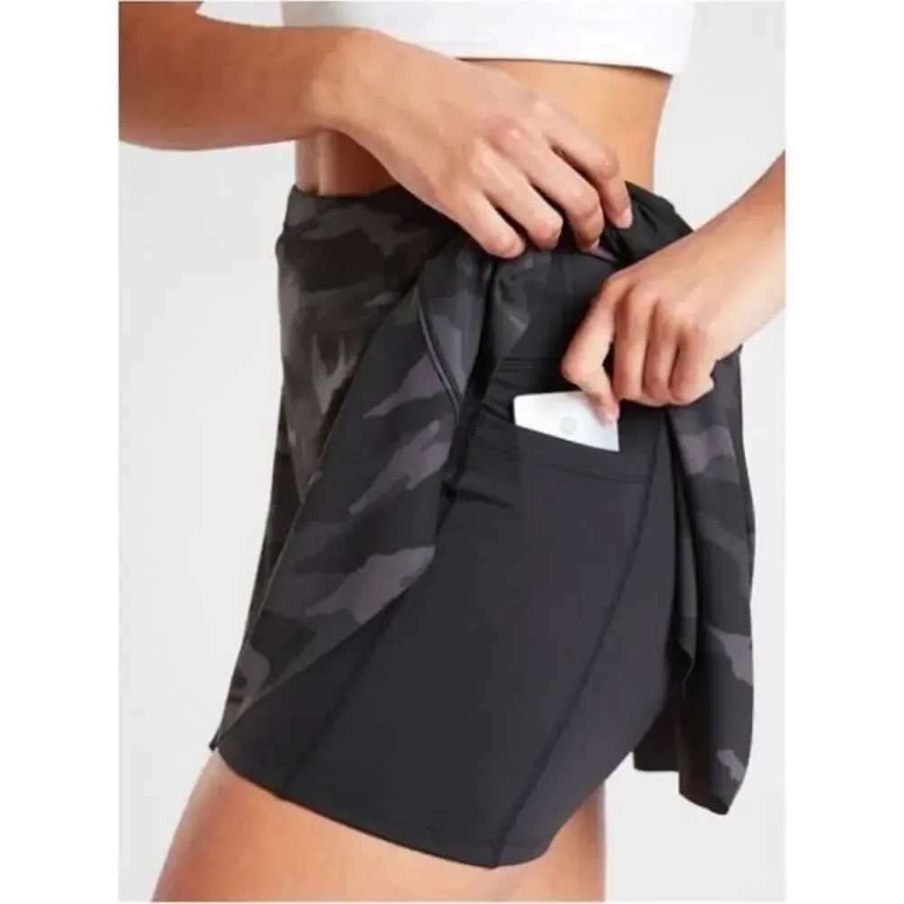 Athleta Match Point Camo High Rise Skort Women’s Size Small - Picture 2 of 11